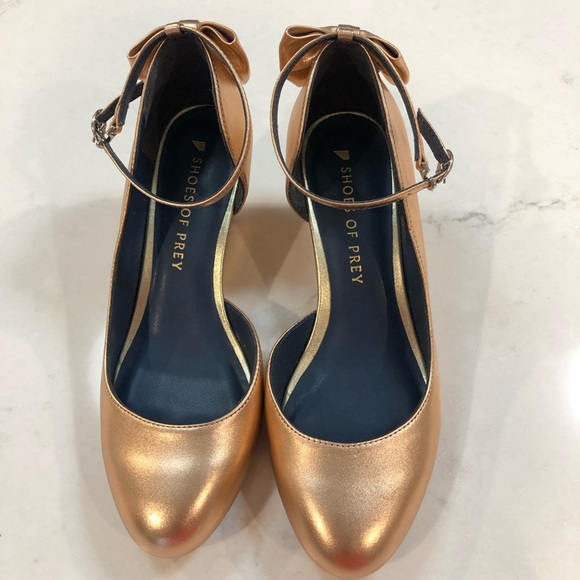 Shoes of Prey Rose Gold Wedges - Picture 2 of 8